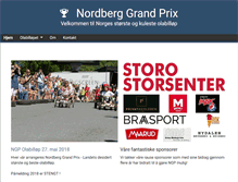 Tablet Screenshot of nordberggrandprix.com